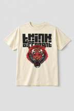 Think Different Tiger Graphic Oversized T-Shirt