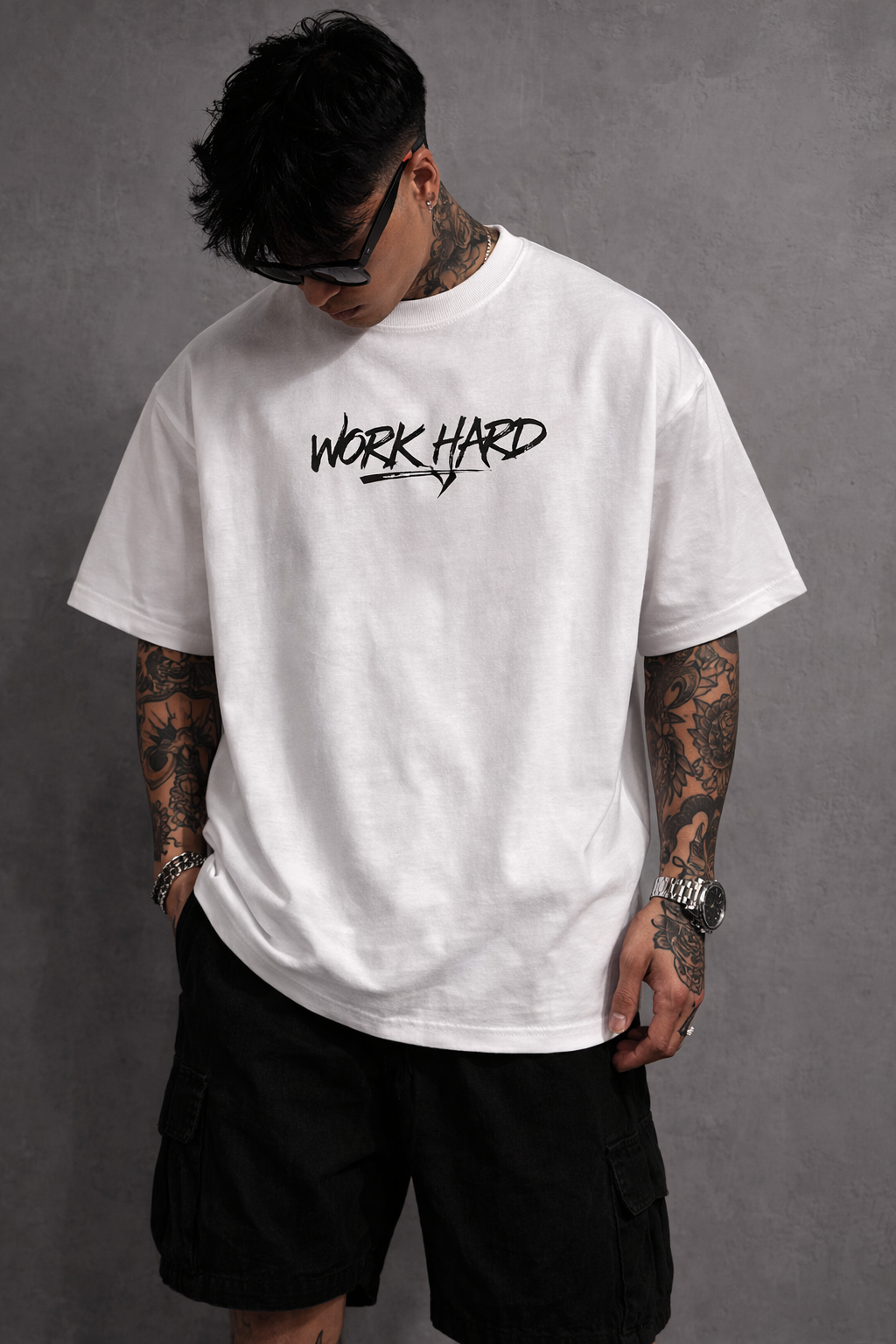 Work Hard Oversized T-Shirt