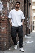 Work Hard Oversized T-Shirt model shot front view
